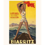 affiche air france Biarritz Etxe Mia!