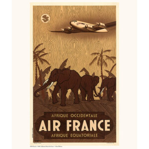 affiche air france afrique occidenrtale Etxe Mia!