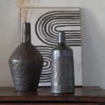 vases en grès brun gm et pm avec anse Etxe Mia!