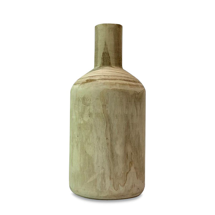 vase en bois hauteur 40 cm