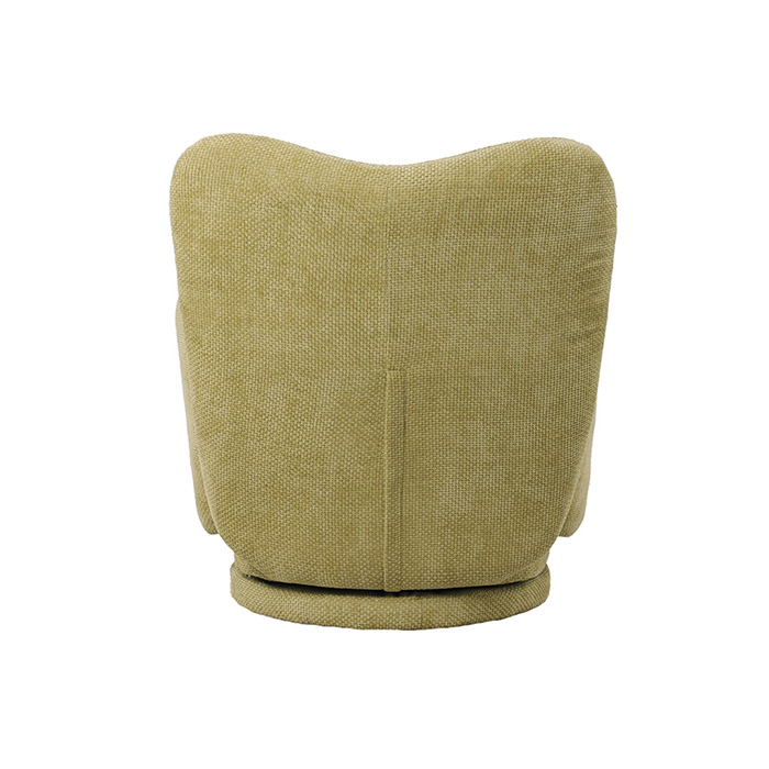 fauteuil pivotant tissu velours couleur matcha Etxe Mia!