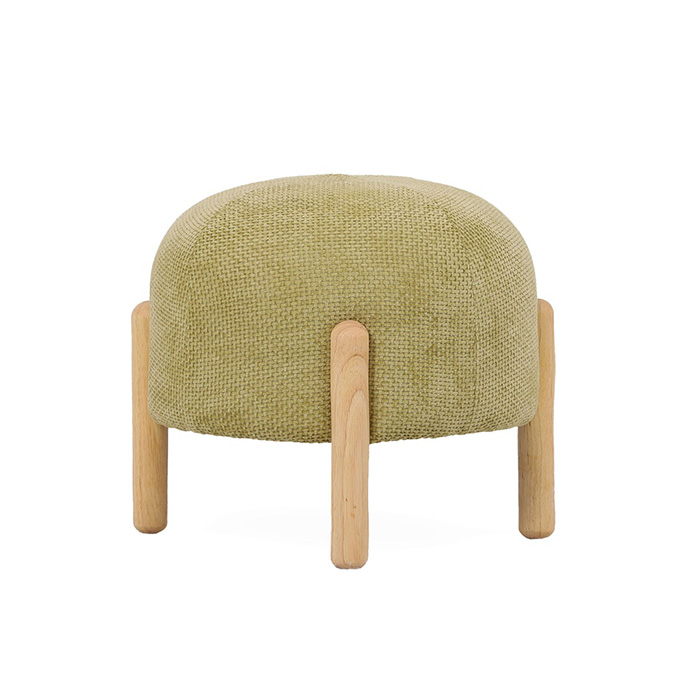 pouf-tabouret en velours matcha Etxe Mia!