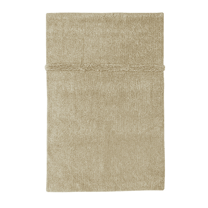 tapis en laine lavable 80x140 beige Etxe Mia!