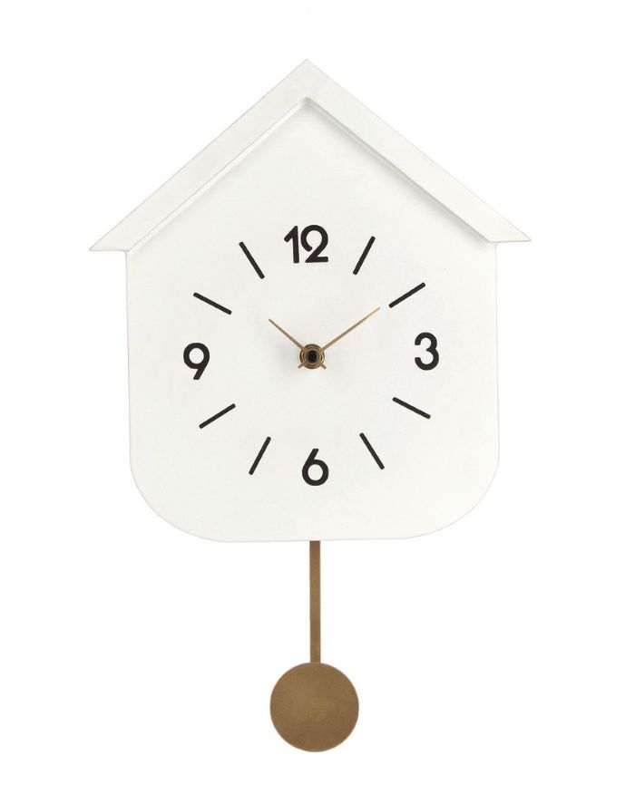horloge murale blanche Etxe Mia!
