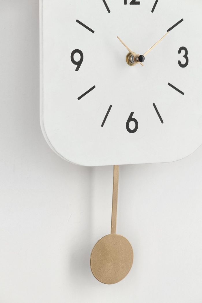 horloge murale blanche Etxe Mia!