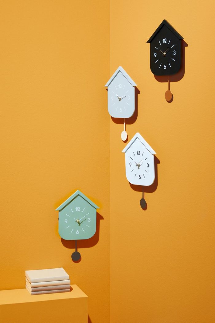 horloge murale blanche Etxe Mia!