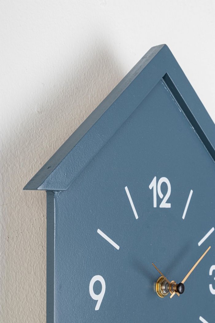 horloge murale bleue Etxe Mia!