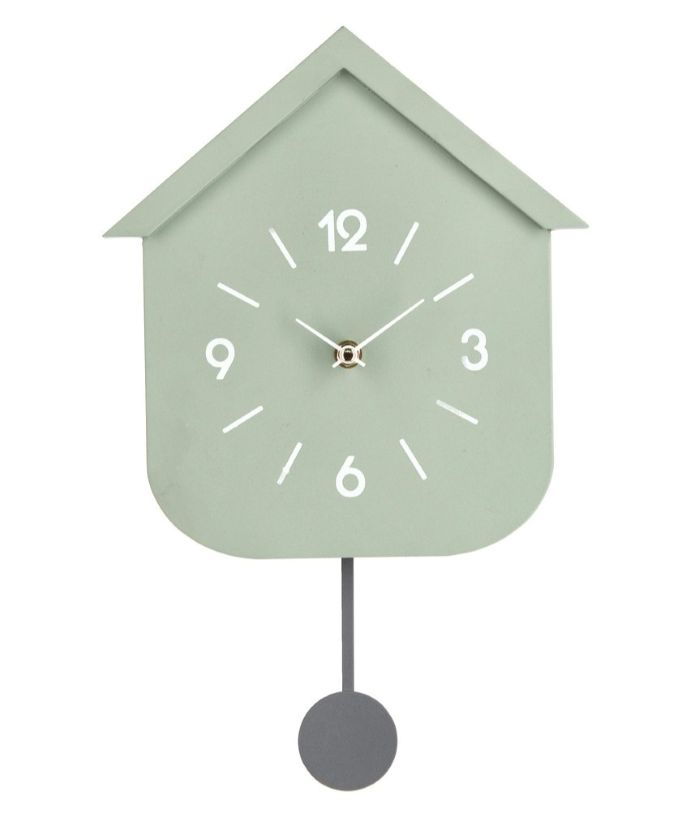 horloge murale vert sauge Etxe Mia!