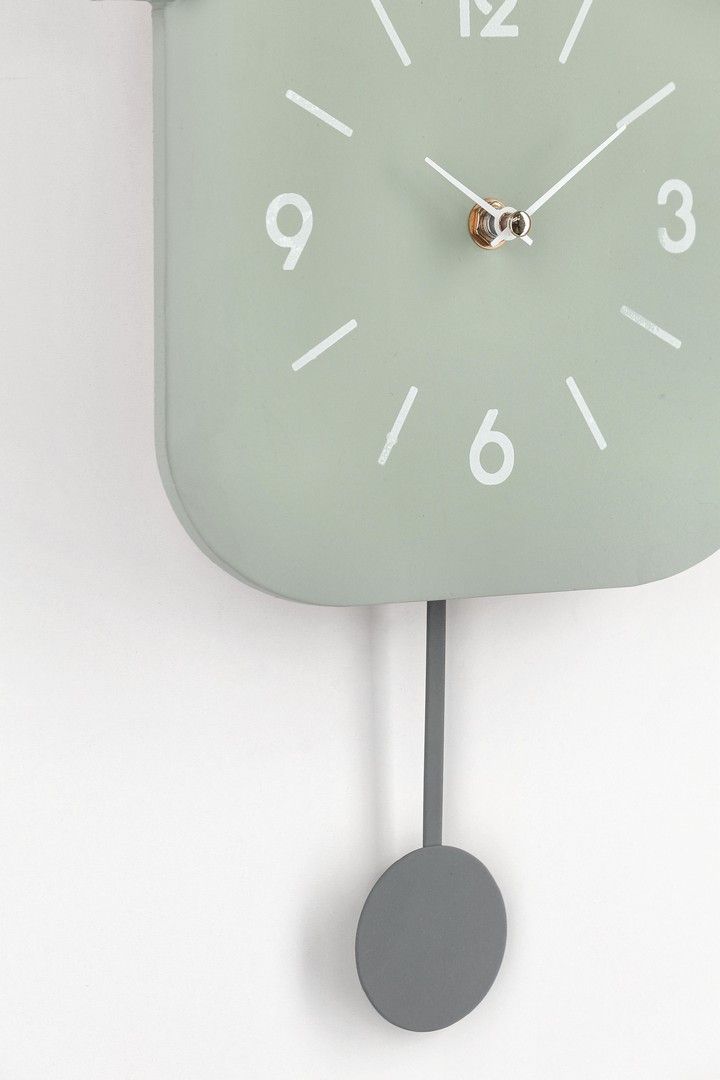 horloge murale vert sauge Etxe Mia!