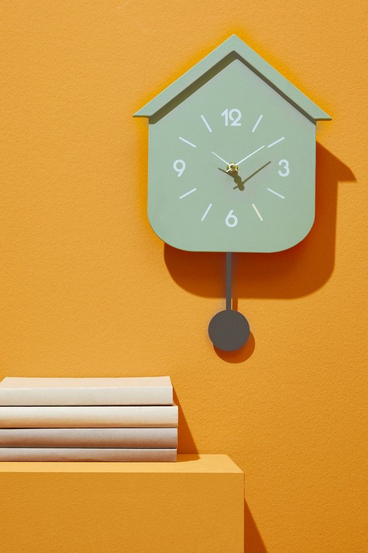 horloge murale vert sauge Etxe Mia!