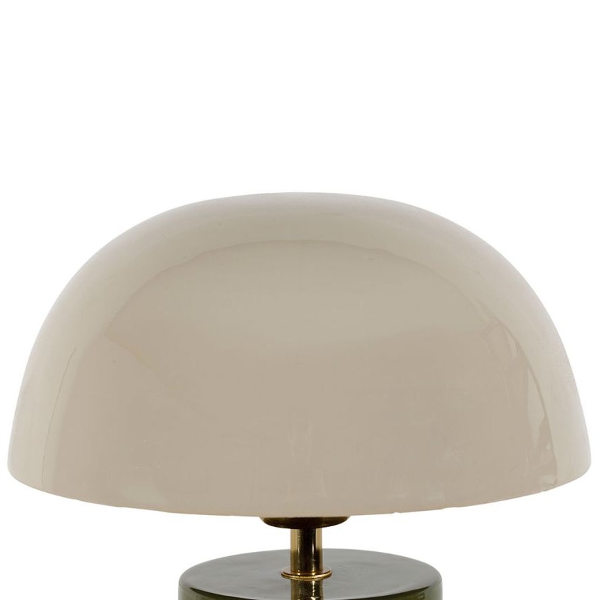 lampe champignon métal écru et kaki Etxe Mia!