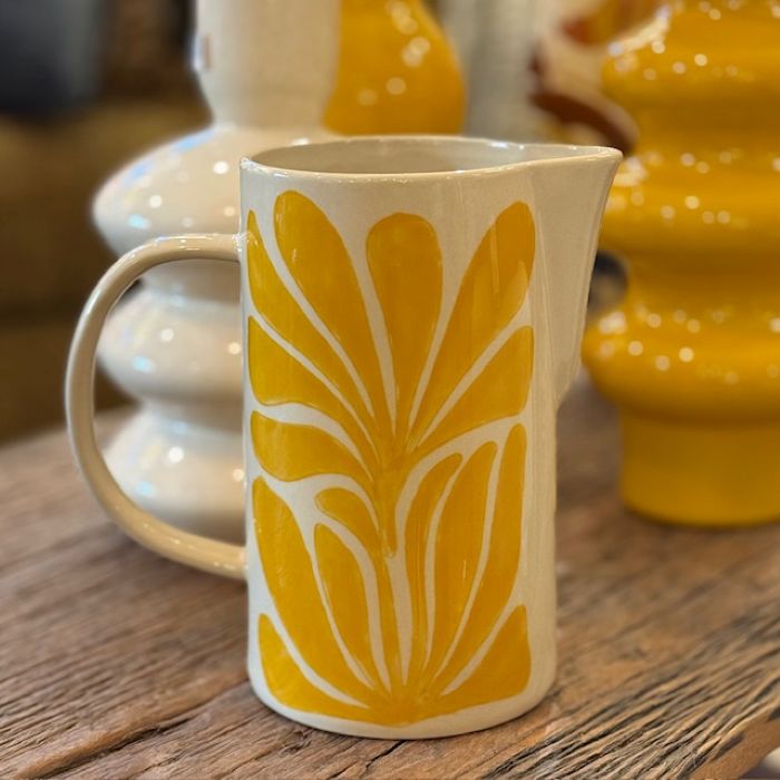 pichet haut jaune orangé Etxe Mia!