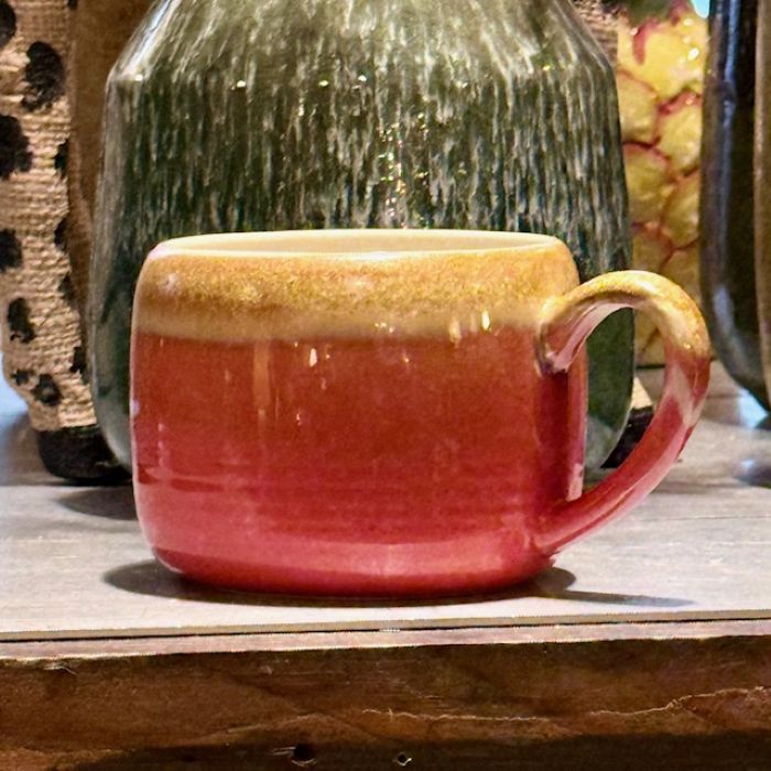tasse en grès rouge émaillée Etxe Mia!