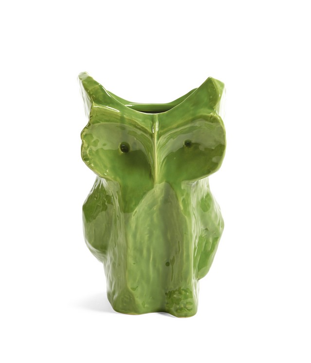 vase hibou vert grand modèle Etxe Mia!
