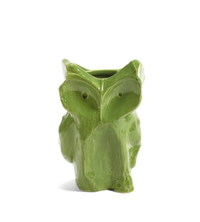 vase hibou vert petit modèle Etxe Mia!