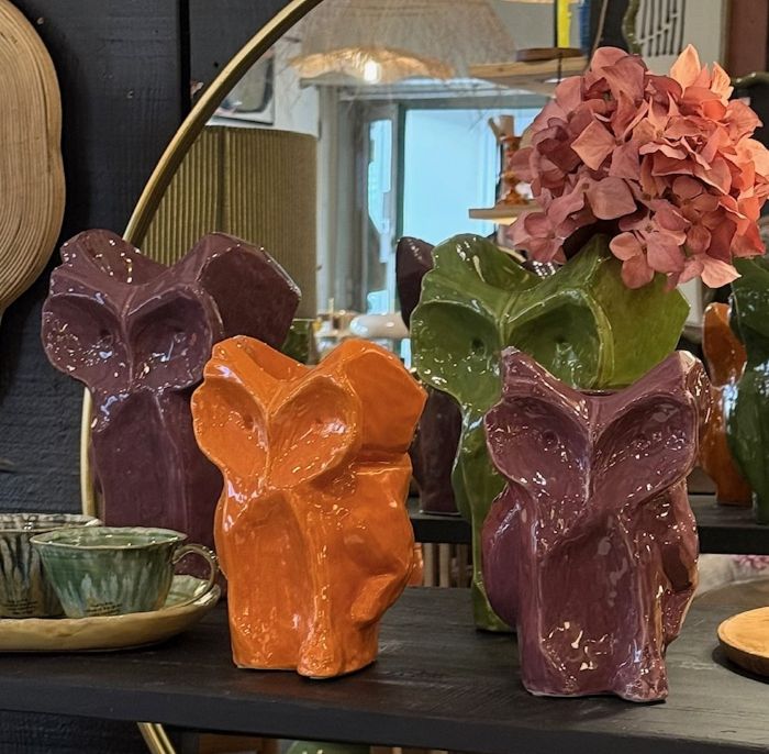 vases hibou ambiance multico Etxe Mia!