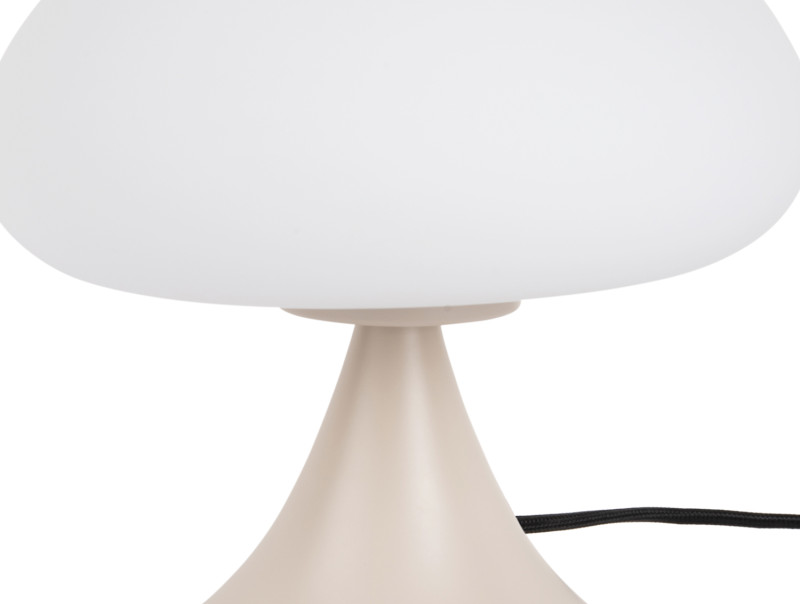 lampe de table beige et verre opaque Etxe Mia!