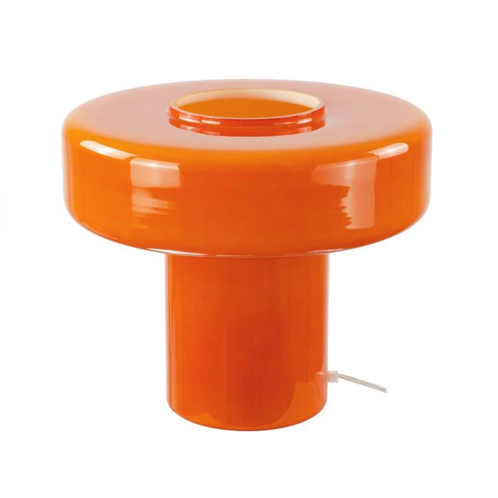 lampe à poser en verre orange Etxe Mia!