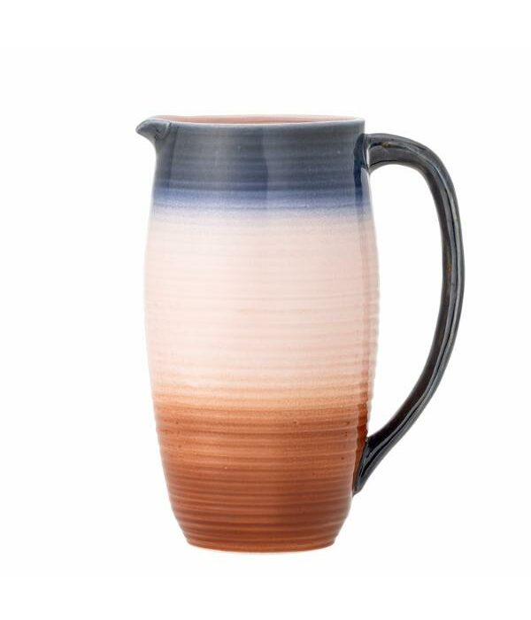 pichet en grès dégradé rose, bleu et terracotta Etxe Mia!
