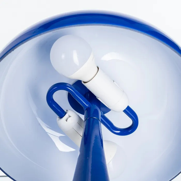 lampe de table bleu verre et métal Etxe Mia!