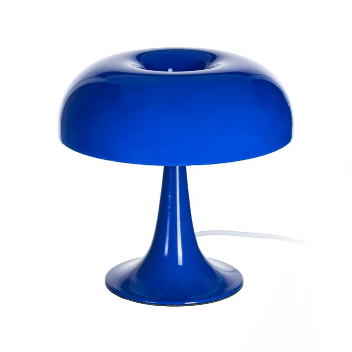 lampe de table bleu verre et métal Etxe Mia!