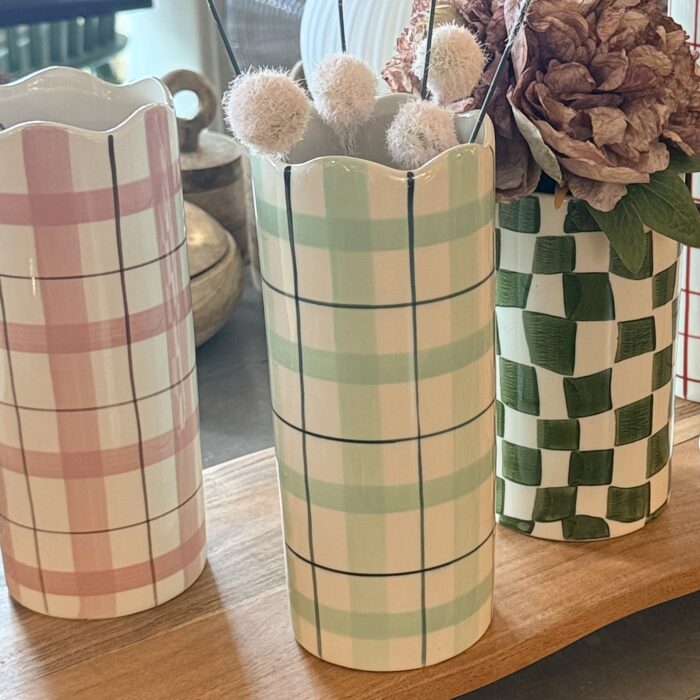 Vase carreaux vert d'eau Etxe Mia!