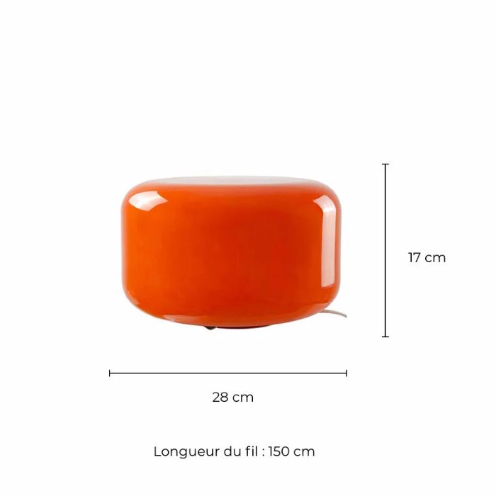 lampe à poser pop orange Etxe Mia!