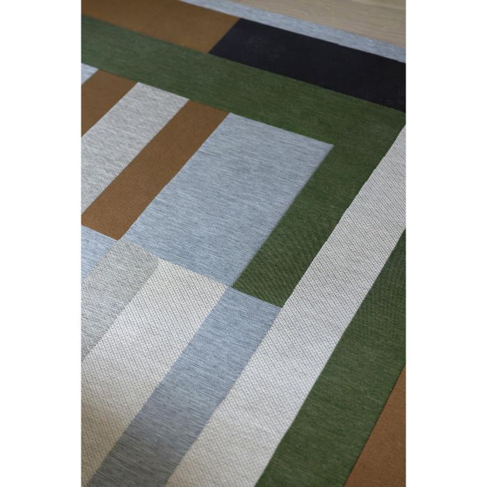 tapis en polypropylène carré à motifs géomériques 200x200cm Etxe Mia!