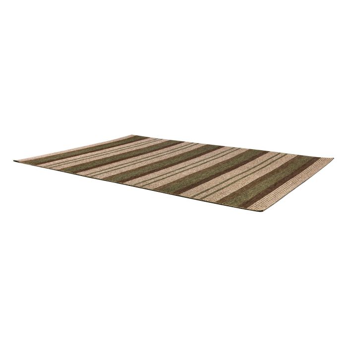 tapis en polypropylène rayé marron et kaki 160x230cm Etxe Mia!