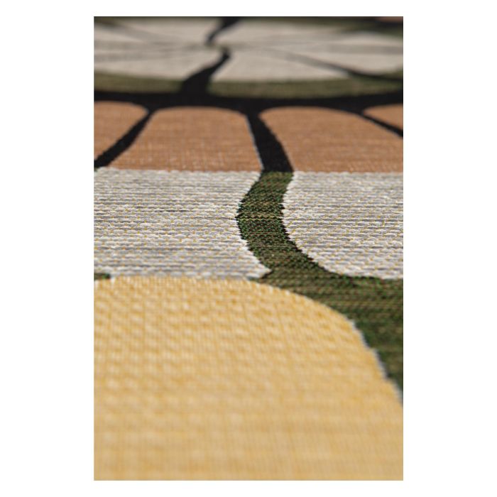 tapis Zeno outdoor-indoor cèdre diamètre 200cm Etxe Mia!