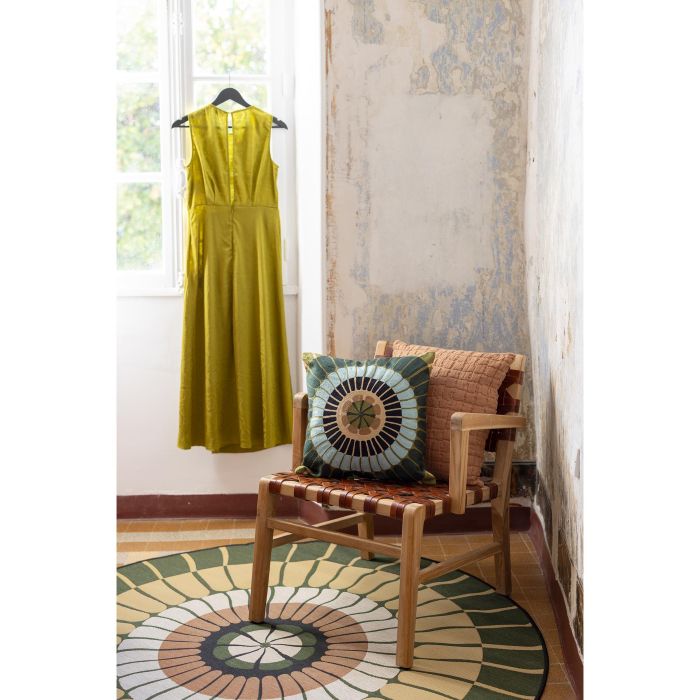 tapis Zeno outdoor-indoor cèdre diamètre 200cm Etxe Mia!